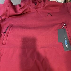 Alpha Industries Men's Red Ski Pullover